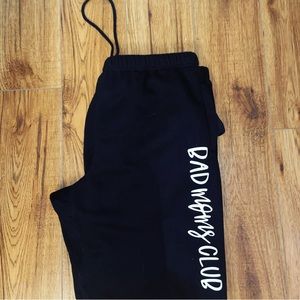“Bad moms club” joggers